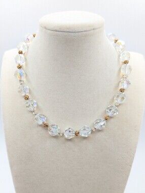 Vendome Aurora Borealis Bead Necklace